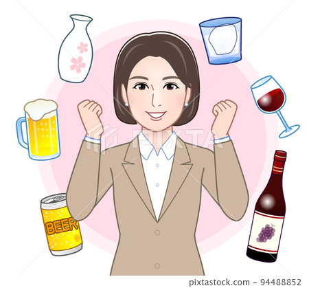 alcohol and young woman 94488852