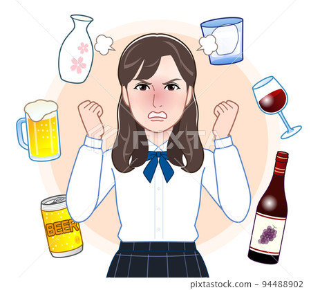 酒精和年輕女人 94488902