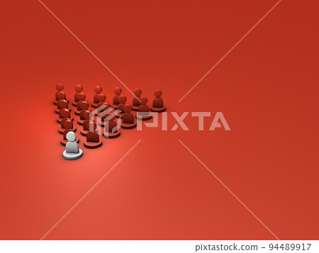 領導團隊中每個人的領導者。代表領導和指揮的抽象概念。 94489917