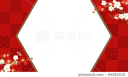 Red checkered frame 94492029