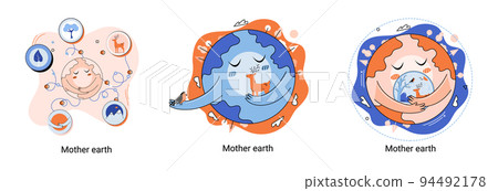 International Mother Earth Day metaphor. Universal symbolic holiday of love and care for our common home International Mother Earth Day metaphor. Universal symbolic holiday of love and care for our common home 94492178