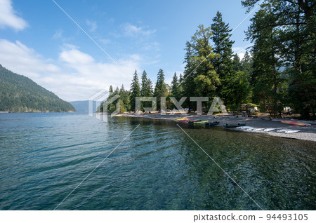 Lake Crescent in Olympic National Park, Washington. 94493105