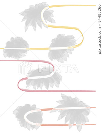 Japanese style flower - Stock Illustration [94493260] - PIXTA