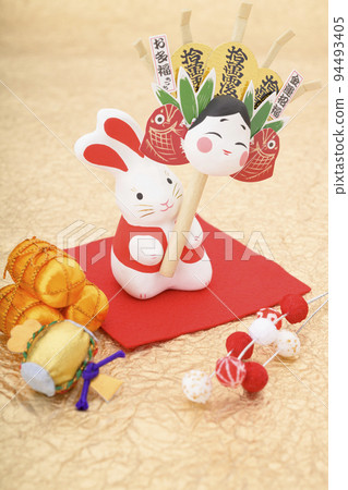 Zodiac Year of the Rabbit (Rabbit with a rake) Zodiac Year of the Rabbit (Rabbit with a rake) 94493405