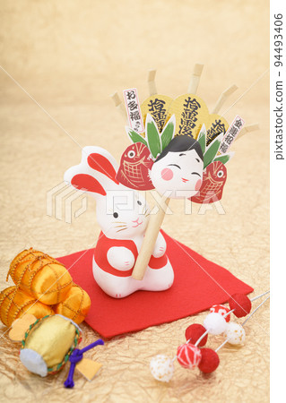 Zodiac Year of the Rabbit (Rabbit with a rake) Zodiac Year of the Rabbit (Rabbit with a rake) 94493406