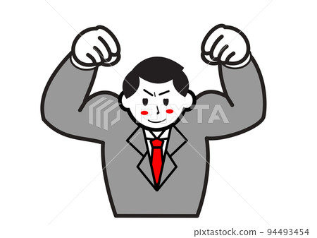 Muscular office worker Muscular office worker 94493454