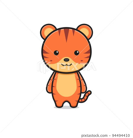 Cute tiger mascot character cartoon icon illustration Cute tiger mascot character cartoon icon illustration 94494410