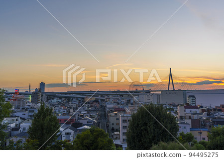Hachimanya Park View from Green Hills Observatory [Minato Ward, Osaka City] 94495275