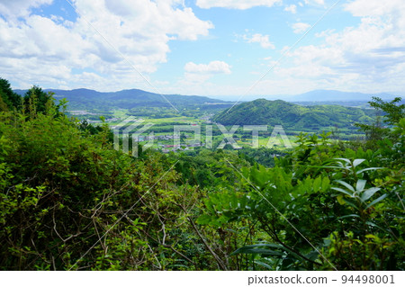 Superb view from Kaijusen-ji Temple towards Nana, the end of summer 94498001