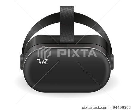 vr glasses helmet mask virtual reality vector illustration 94499563