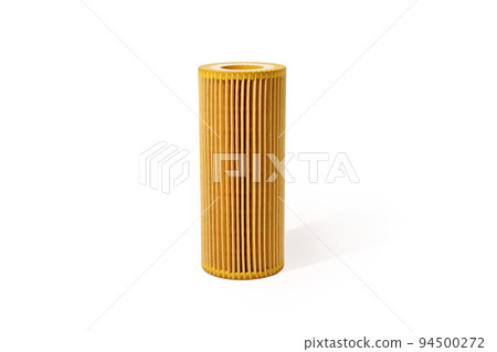 Car filter close-up isolated on white background. Oil filter. Car filter close-up isolated on white background. Oil filter. 94500272