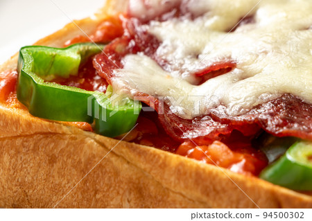 Pizza toast up. Pizza toast up. 94500302