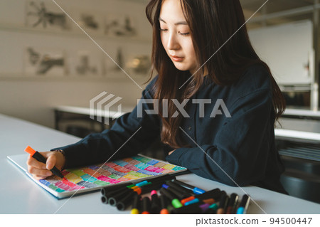 Marker pen and student 94500447