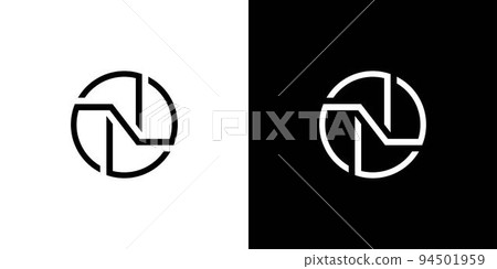 Modern and unique letter N initials abstract logo design Modern and unique letter N initials abstract logo design 94501959