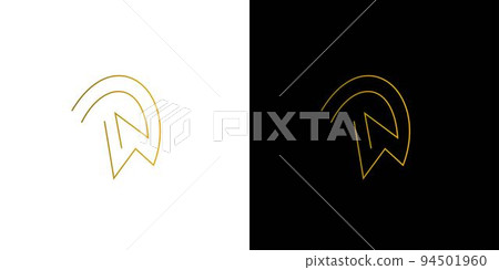 Modern and unique letter NW initials logo design Modern and unique letter NW initials logo design 94501960