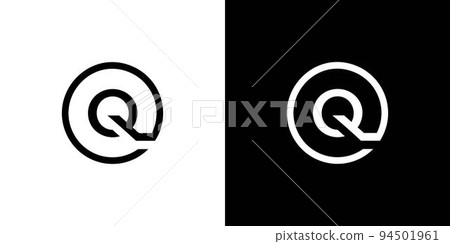 Modern and unique letter Q initials abstract logo design Modern and unique letter Q initials abstract logo design 94501961