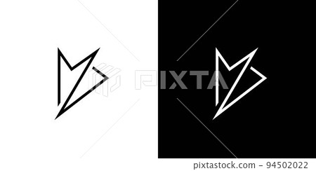 Modern and sophisticated letter MZ initials logo design Modern and sophisticated letter MZ initials logo design 94502022