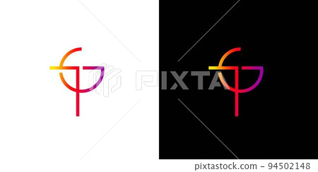 Cool and modern TG logo design 94502148