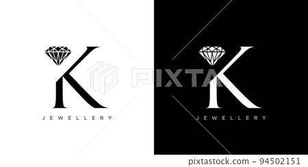 Diamond King logo design with initial K is modern and luxurious 94502151