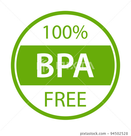 Bpa free label with leaves-no phthalates and no bisphenol A