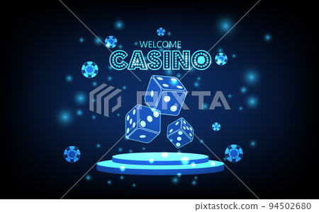 Casino and betting background, Game dices, futuristic digital innovation background vector illustration. Casino and betting background, Game dices, futuristic digital innovation background vector illustration. 94502680