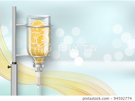Medical dropper system for vitamin infusion vector Medical dropper system for vitamin infusion vector 94502774