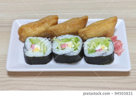 Sukeroku Sushi (lettuce roll, Inari) 94503831
