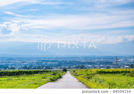 Northern Alps from Shinonome Road, Shiojiri City Northern Alps from Shinonome Road, Shiojiri City 94504154