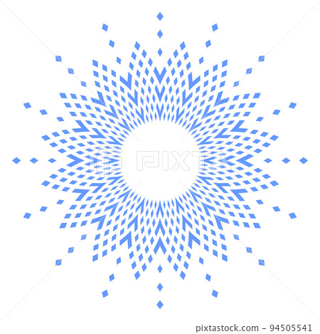 Abstract Decorative Round Design Element. Blue Circle Radial Pattern. Abstract Decorative Round Design Element. Blue Circle Radial Pattern. 94505541