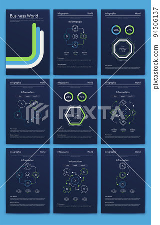Vector graphics infographics with mobile phone. Template for creating mobile applications, workflow layout, diagram, banner, web design, business reports 94506137