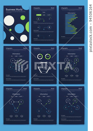 Vector graphics infographics with mobile phone. Template for creating mobile applications, workflow layout, diagram, banner, web design, business reports 94506164