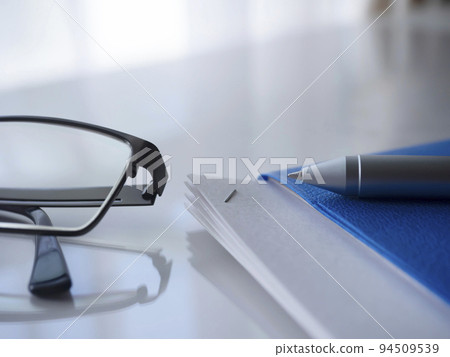 文件、眼鏡、筆記本的商業形象 94509539