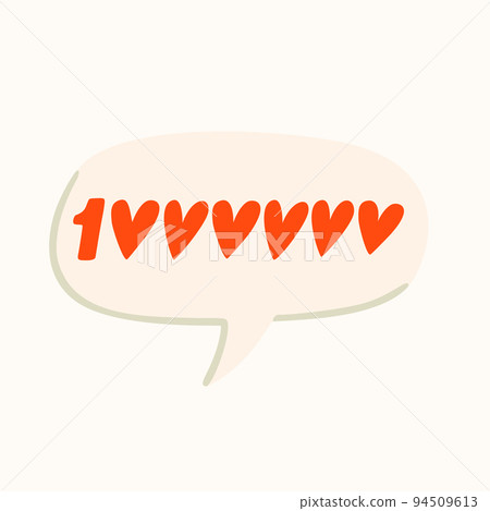 Like sticker for a social media, making a blog or vlog vector flat illustration. Set of cartoon icons for making internet content Like sticker for a social media, making a blog or vlog vector flat illustration. Set of cartoon icons for making internet content 94509613