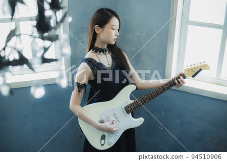 musician electric guitar musician electric guitar 94510906