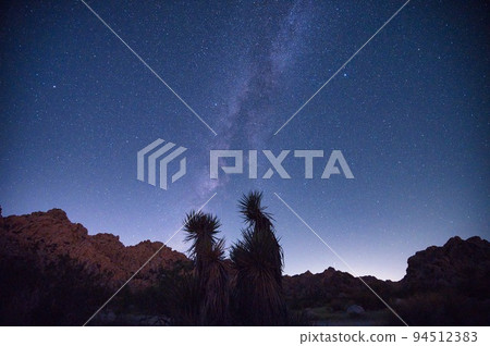 Starry Sky Indian Cove Campground near Joshua Tree National Park Southern California  94512383