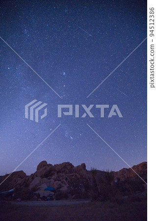 Starry Sky Indian Cove Campground near Joshua Tree National Park Southern California Starry Sky Indian Cove Campground near Joshua Tree National Park Southern California 94512386