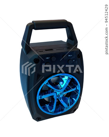 Portable style bluetooth  speaker on white background 94512429