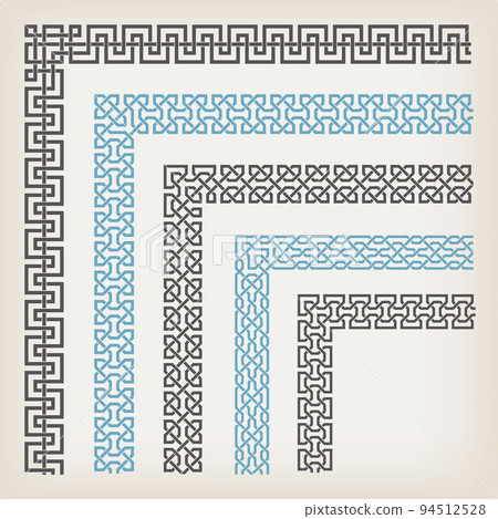 Decorative seamless border 94512528