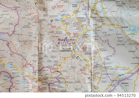 Dented map of the unrecognized Republic of Nagorno-Karabakh Dented map of the unrecognized Republic of Nagorno-Karabakh 94513270