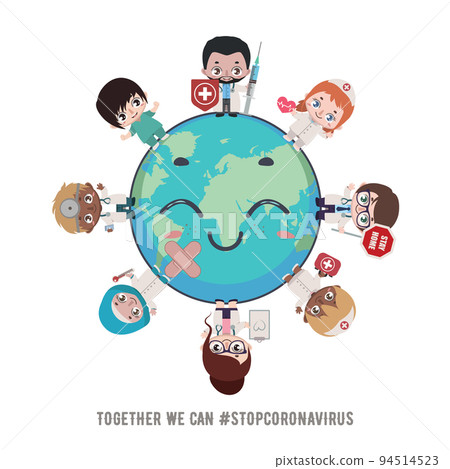 Hero doctors and nurses healing the world 94514523