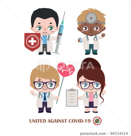 Team of doctors fighting against covid-19 94514524