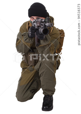 fighter fire kalashnikov ak rifle with under-barrel grenade launcher fighter fire kalashnikov ak rifle with under-barrel grenade launcher 94516373