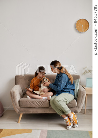 Caring Mother And Daughter With Down Syndrome 94517795