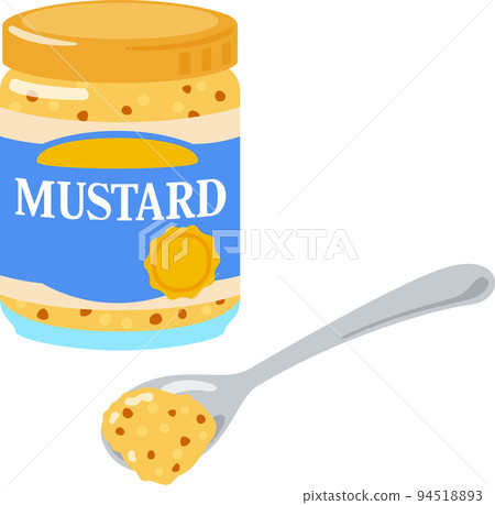 grainy mustard in jar 94518893