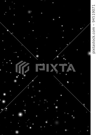 White snow overlay layer on black background, snowflakes bokeh and snowfall for Christmas and holiday design concept 94519071