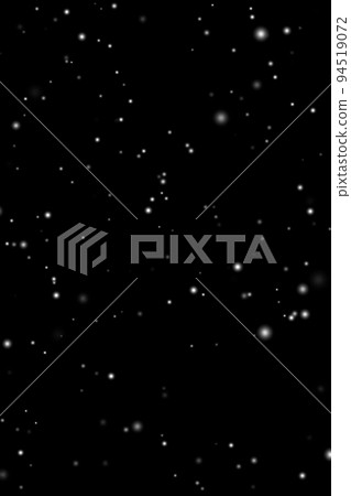 White snow overlay layer on black background, snowflakes bokeh and snowfall for Christmas and holiday design concept 94519072