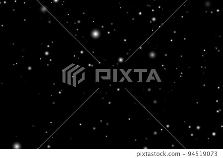 White snow overlay layer on black background, snowflakes bokeh and snowfall for Christmas and holiday design concept 94519073