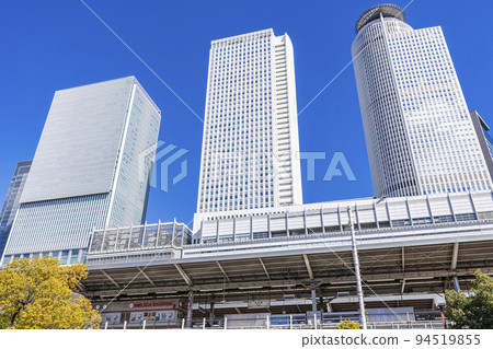 Nagoya City, Aichi Prefecture JR Nagoya Station (Taiko-dori Exit direction) and surrounding buildings on a sunny day 94519855