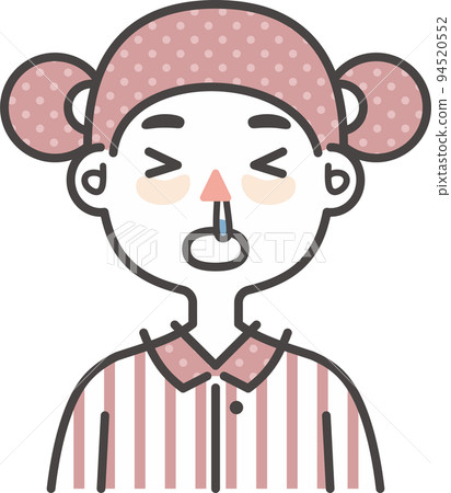 child sick with cold and runny nose child sick with cold and runny nose 94520552