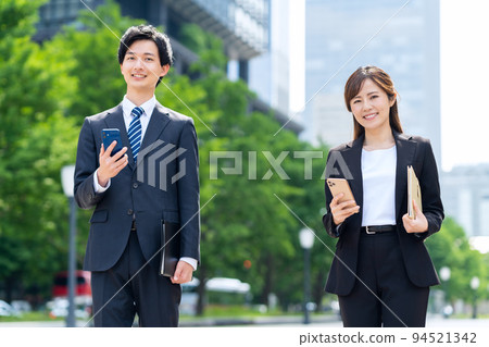 Business woman male team sales businessman Business woman male team sales businessman 94521342